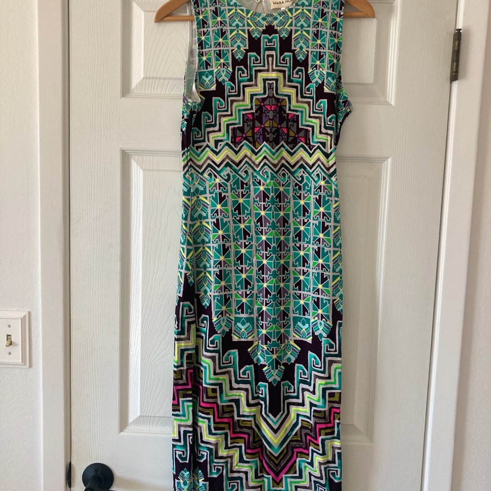Mara Hoffman Multicolor Geometric Pattern Dress N… - image 3